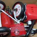 Schwinn Easy Steer Bike for Toddler, Kids Tricycle with Removable Push handle, Steel Trike Frame, Boys and Girls Ages 2-4 Year Old, Red/White, 8"