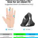 Wireless Ergonomic Vertical Mouse, Rechargeable Tri-Mode (Dual Bluetooth + 2.4G USB) Optical Mouse with Adjustable RGB Lighting, Multi-Device Control for Laptop, PC, Mac, iPad, Desktop (Dark Black)