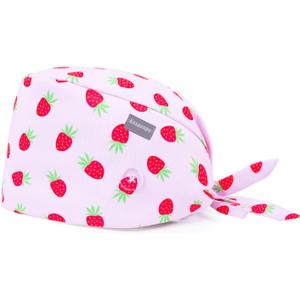 Kousenpu Scrub Caps for Women, Adjustable Women's Surgical Cap with Buttons, Breathable Cute Design for Nurses and Doctors