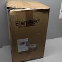 ELEMUSE  Dual Layer Memory Foam Mattress Topper King,  Cooling Gel Memory Foam Plus Down Alternative Pillowtop Mattress Pad with Cooling Cover, Soft Comfort Support, Black 78x80x2x18