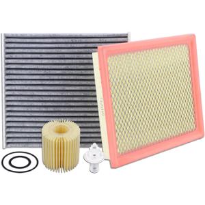 CA10741 Engine Air Filter & 04152-YZZA1 Oil Filter & CF10285 Cabin Air Filter Fit for 2010-2015 Toyota Prius, 2016-2018 RAV4 2.5L Hybrid