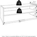 Furinno FANO Shoe Rack, 24-Inch Width 2-Tier Shoe Organizer, Stackable Shoes Storage, 11.7 x 24.2 x 11.7, for Closet Entryway, Office, Garage, Amber Pine