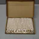 Wavyknot 100 Pcs PU Leather Keychain Blanks Bulk Laser Engraving Blanks Keychain Kit with Key Rings for DIY Key Chains Craft(5.6 x 0.8 Inches, Beige)