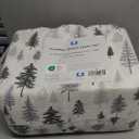 Great Bay Home Flannel Sheet Set Full Size - 100% Turkish Cotton, Double-Brushed, Lodge-Printed Bed Sheets - Ultra-Soft, Cozy, 4-Piece Bedding Set (Truckee - Grey) Queen