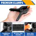 20 Pack 4.5 inch Plastic Spring Clamps, Black Heavy Duty Clips, Backdrop Clips, Woodworking Clamps, Plastic Clamps for Crafts, Backdrop Stand, Woodworking, Photography