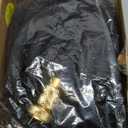 Flexi Hose Lightweight Expandable Garden Hose, 50FT - Retractable Garden Hose, Water Hose - No-Kink Flexibility, 3/4 Inch Solid Brass Fittings and Double Latex Core (Black)