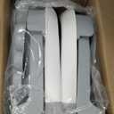 MoreFeel Collapsible Baby Bathtub for Newborn with Thermometer & 1 Hooded Towel & 1 Soft Floating Cushion,Portable Travel Bathtub with Drain Hole, Durable Foldable Baby Tubs for Infants to Toddler (Grey)