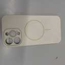 oakxco for iPhone 14 Pro Max Case Silicone Mag Safe, Magnetic Slim Thin Phone Case Compatible with Magsafe, Women Girls Cute Girly Aesthetic Soft Rubber Gel Safecase with Camera Cover, Beige