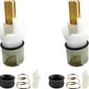 RP25513 RP24096 Faucet Stem Assembly Compatible with Delta Two Handle Faucet Repair Kit with RP4993 Seat and Spring (2)