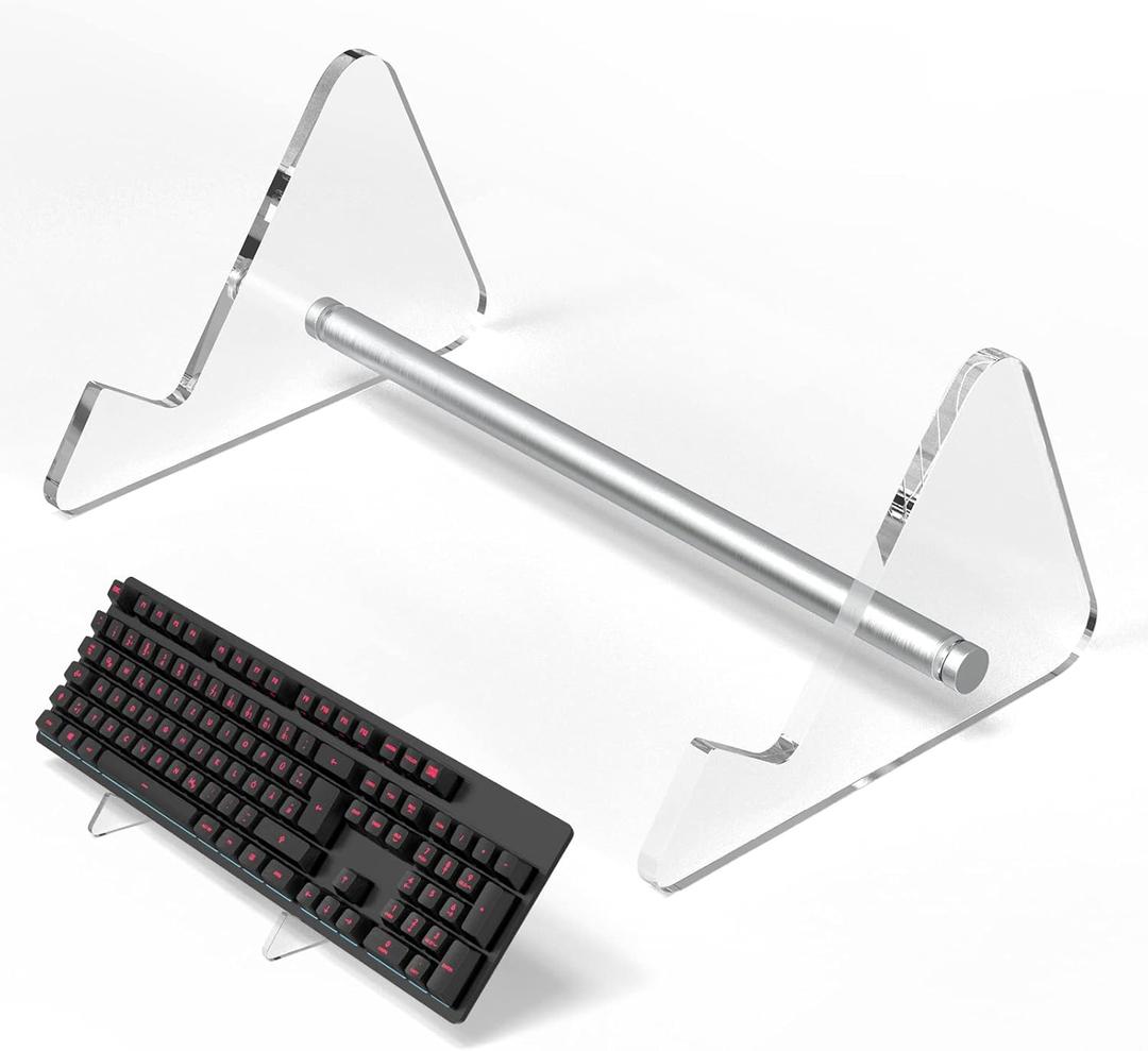 YIMAGUJRX RUNJRX Keyboard Stands 1-Tier, Mechanical Keyboard Acrylic Display Stand, Transparent Acrylic Keyboard Stand, Holder Stand For Gaming Keyboards(1Pcs)