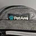 PetAmi Dog Poop Bag Holder for Leash, Dog Pet Waste Bag Dispenser For Poop With Clip, Doggy Puppy Walking Accessories Travel Camping, Dog Treat Pouch Supplies Must Have With Dog Bag Roll, Light Gray (1 Count (Pack of 1))