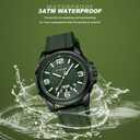 NAVIFORCE Waterproof Watch for Men Women, Analog Auto Date Military Sports Unisex Wristwatch,Silicone Strap