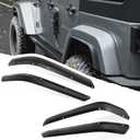 4PCS Fender Flares Compatible with 2007-2018 Jeep Wrangler JK JKU Unlimited,Off-Road Wheel Fender Liner 4 PCS