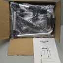 Folding Walker with 2 Skis and 5" Wheels, Lightweight Walkers for Seniors and Adults, Supports Up to 350 Pounds, Adjustable Height, Compact Standard Walker, Black