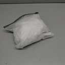 QJQ Women's Floral Lace Sheer Mesh Flare Pants Elastic High Waisted Bell Bottom Sexy See Through Trousers (White, M)