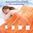 Topcee Cooling Blanket (90"x90"Queen Size) for Night Sweats Absorbs Heat to Keep Adults Cool on Warm Nights, Q-Max 0.5 Cooling Blankets for Hot Sleepers, Ultra-Cool Lightweight Blanket for Bed