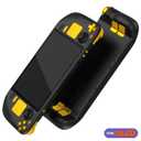 eXtremeRate Replacement Full Set Buttons for Steam Deck OLED, Chrome Gold DIY Custom ABXY D-pad Trackpad Bumpers Triggers Buttons with Tools for Steam Deck OLED Console - No Console