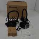 Industrial Table Lamp with Wireless Charing, Fully Stepless Dimmable Lamps Nightstand Lamps, Desk Lamp with Glass Shade Reading Lamp for Office Living Room (Black 02)