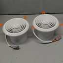 VallisCo Bathroom Exhaust Fan 8", White Quiet Ceiling Exhaust Fan 110 CFM, 1.0 Sones Ideal Ventilation for Bathroom, Kitchen, RV, Mobile Home, Garage (110V)