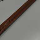 6 PCS 45" Wall Corner Protector Trim Borders for Wall Walnut Wood Grain Wall Edge Strip Crown Molding Trim Door and Window Frames Mirror Trim Backsplash Tile Edge