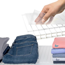 Sterling Shelf Liners - 16" x 48" Flat Packed - Set of 4 - Clear - Wire Shelf Liners for Closets, Pantry - Plastic Closet Liner for Shelves - Wire Rack Cover