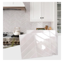 STICKGOO 10 Sheets Thicker Herringbone Peel and Stick Backsplash, 12.6”×9.7” Stick on Wall Tiles, Self Adhesive Tile Sticker for Kitchen Backsplash and Bathroom, Smoky Pink