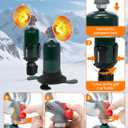 2-in-1 6800 BTU Golf Cart Heater Propane with Storage Box, Adjustable Cup Holder & Camping Base, Compatible with EZGO, Club Car, Yamaha, and More, Golf Cart Accessories (Propane Tank Not Included)