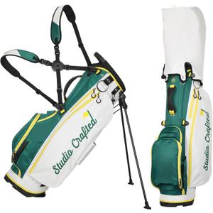 Golf Stand Bag 4-Way Top, Augusta Azaleas Inspired Design, Durable and Functional