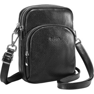 befen Small Genuine Leather Crossbody Bag for Women Trendy Crossbody Purses with RFID Blocking Card Slots