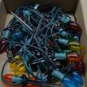 Joiedomi Christmas C9 Pathway Lights Outdoor Decorations 24 Packs, 30.75ft Xmas Multicolor Pathway Marker String Lights for Holiday Waterproof Outside Yard Garden, Party, Walkway Decor