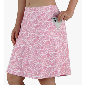 Turnhier Women's 20" Knee Length Skorts Skirts Casual Athletic Tennis Golf Skirt with Pockets XL