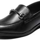 Boys Dress Shoes Oxford Loafers for Kids Slip On Penny Loafer(Little Kid/Big Kid) (Black) Size 2