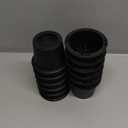 Round Bed Risers 3 inch Heavy Duty,Elevation in Heights 2 or 3 Inch Circle Furniture Risers for Chair Table and Desk Legs LiftingAdjustable Bed Lifts Risers(Pack of 6 Riser,Black)