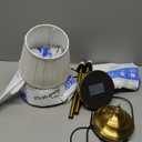 KDG Cordless LED Table Lamp Set of 2, Portables Fabric Shade Desk Lamps, 4000mAh Rechargeable Battery Powered Lighting, Dimmable Light for Dining Room, Bedroom, Bedside, Night Light, Balcony (Bronze)