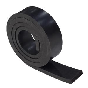 DOBTIM Rubber Strips 1/2(.500)" Thick X 2" Wide X 5'Long, Solid Rubber Rolls Use for Gaskets DIY Material, Supports, Sealing, Bumpers, Protection, Abrasion, Black