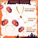 Jexine 12 Pcs Halloween Pompom Headband Hair Tinsel Hair Accessory Wrapped Ponytail Headwear Feather Headband for Women Cos (Colorful)