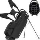 14 Way Golf Stand Bag, Men Women Lightweight Golf Bag with Individual Full-Length Dividers, 9 Tactical Pockets, Cooler Pocket, Rain Cover Ergonomic Dual Strap for Easy Carry