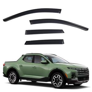 YLSCOO Window Visors Rain Guards fits Hyundai Santa Cruz 2022-2026, Out-Channel Window Wind Deflectors Vent Shades Accessories, Dark Smoke 4 Pcs, 2023 2024 2025