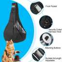 Dog Carrier Sling - Reversible Puppy Carrier Purse with Storage Pocket, Hand-Free Dog Sling Carrier for Carry Small Dogs and Cats, Travel Safety Harness, Dog and Cat Harness