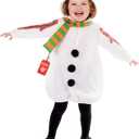fun shack Toddler Snowman Costume, Snowman Costume Kids, Toddler Christmas Costumes, Christmas Costumes for Kids (1-2 Years, White)