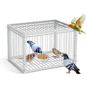Bird Trap Upgraded Sparrow Trap
One-Way Entrance Escape-Proof Pigeon Trap, Easy to Install and Harmless Pigeon Cage, 15.74/11.81/10.23 inch