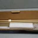 TONIAL Gold Double Curtain Rods for Windows, 72-150 Inch, Simple Finials