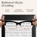 CCVOO Stylish Reading Glasses for Women, Stylish Eyeglasses, Blue Light Readers, Cheaters, +0.75