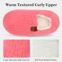 Womens Soft Memory Foam Bedroom Slippers, Warm Winter House Shoes, Cozy Lightweight Ladies Indoor Shoes (7-8, Pink)