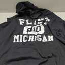MI Hometown Classic Retro Souvenir Apparel Flint Michigan Area Code Vintage Retro Black UnisexAdults Small Hoodie size L
