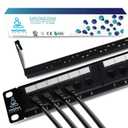 MONK CABLES | CAT6 Patch Panel | Puchdown | 24 Port