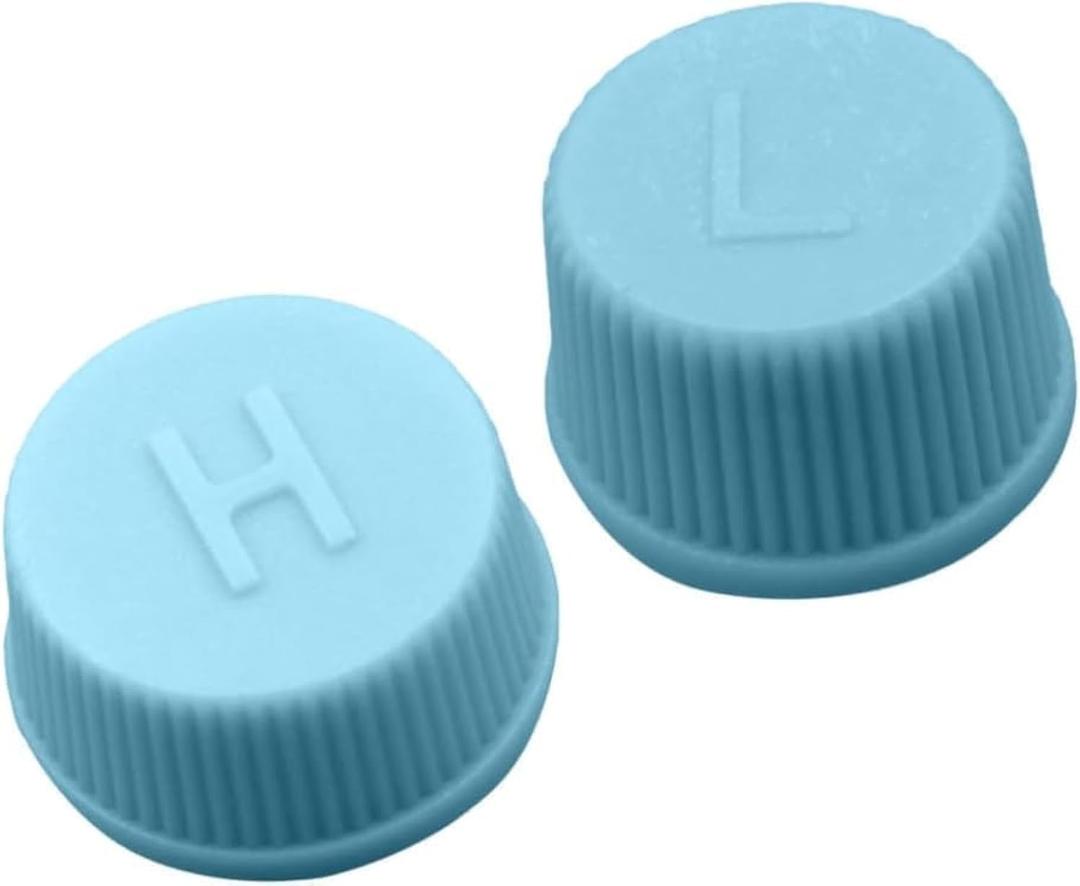3 x 2 Pcs Blue Replacement High and Low Pressure Valve Caps -Leakproof R134a AC System Charging Port Caps or Car Air Conditioning- Auto Parts Easy to Use