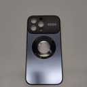 Magnetic for iPhone 14 Pro Max Case, Compatible with MagSafe, Built-in Camera Lens Protector, Logo View, Military Grade Drop Proof Phone Case Cover, Black