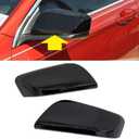 1 Pair Side Door Rearview Mirror Cover Cap Overlay for Chevrolet Impala 2014-2020 Glossy Black