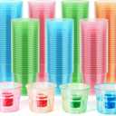 JOLLY CHEF 500 Disposable Bomber Cups, Color Plastic Bomber Shot Glasses,Highly Durable and Reusable Shot Cups Perfect for Wedding, Thanksgiving, Halloween, Christmas Party (500 Count (Pack of 1))